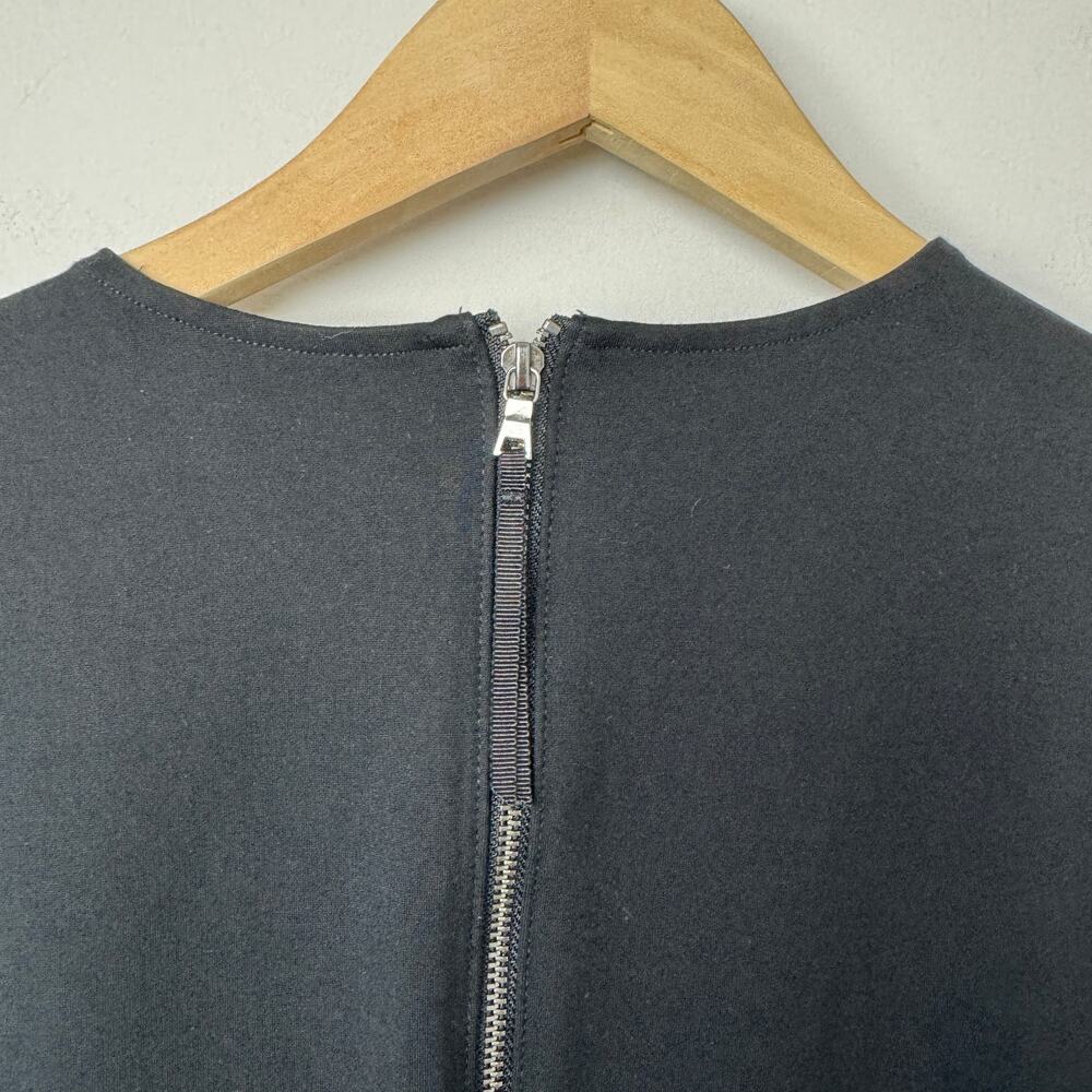 Spanx Perfect Sleeveless Jumpsuit Black Large Ponte Flare Leg Core Shaping - Picture 4 of 11